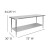 Flash Furniture NH-WT-3072-GG Stainless Steel 18 Gauge Work Table with Undershelf, 72"W x 30"D x 34.5"H addl-5