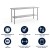 Flash Furniture NH-WT-3072-GG Stainless Steel 18 Gauge Work Table with Undershelf, 72"W x 30"D x 34.5"H addl-9