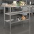 Flash Furniture NH-WT-GU-2448BSP-GG Stainless Steel 18 Gauge Work Table with Backsplash and 2 Undershelves, 48"W x 24"D x 36"H addl-1