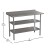 Flash Furniture NH-WT-GU-2448BSP-GG Stainless Steel 18 Gauge Work Table with 1.5" Backsplash and 2 Undershelves - 48"W x 24"D x 36"H, NSF addl-4