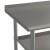 Flash Furniture NH-WT-GU-2448BSP-GG Stainless Steel 18 Gauge Work Table with 1.5" Backsplash and 2 Undershelves - 48"W x 24"D x 36"H, NSF addl-5