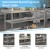 Flash Furniture NH-WT-GU-2460BSP-GG Stainless Steel 18 Gauge Work Table with Backsplash and 2 Undershelves, 60"W x 24"D x 36"H addl-3