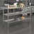 Flash Furniture NH-WT-GU-2460-GG Stainless Steel 18 Gauge Work Table with 2 Undershelves, 60"W x 24"D x 34.5"H, NSF addl-1