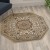 Flash Furniture NR-RG1882-44-IV-GG Mersin Persian Style 4" x 4" Ivory Octagon Area Rug-Olefin Rug with Jute Backing addl-1