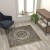 Flash Furniture NR-RGB401-44-IV-GG Mersin Persian Style 4" x 4" Ivory Square Area Rug-Olefin Rug with Jute Backing addl-4