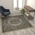 Flash Furniture NR-RGB401-55-IV-GG Mersin Persian Style 5" x 5" Ivory Square Area Rug-Olefin Rug with Jute Backing addl-4