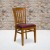 Flash Furniture XU-DGW0008VRT-CHY-BURV-GG Vertical Slat Back Cherry Wood Chair with Burgundy Vinyl Seat addl-1