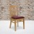 Flash Furniture XU-DGW0008VRT-NAT-BURV-GG Vertical Slat Back Natural Wood Chair with Burgundy Vinyl Seat addl-1
