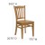 Flash Furniture XU-DGW0008VRT-NAT-GG Vertical Slat Back Wood Chair with Natural Finish addl-1