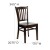 Flash Furniture XU-DGW0008VRT-WAL-GG Vertical Slat Back Wood Chair with Walnut Finish addl-1