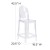 Flash Furniture OW-GHOSTBACK-24-GG Ghost Counter Stool with Oval Back in Transparent Crystal addl-5