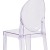 Flash Furniture OW-GHOSTBACK-29-GG Ghost Barstool with Oval Back in Transparent Crystal addl-10