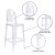 Flash Furniture OW-GHOSTBACK-29-GG Ghost Barstool with Oval Back in Transparent Crystal addl-4