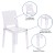 Flash Furniture OW-SQUAREBACK-18-GG Ghost Chair with Square Back in Transparent Crystal addl-4