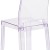 Flash Furniture OW-SQUAREBACK-18-GG Ghost Chair with Square Back in Transparent Crystal addl-7