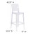 Flash Furniture OW-SQUAREBACK-29-GG Ghost Barstool with Square Back in Transparent Crystal addl-5
