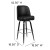 Flash Furniture XU-F-125-GG Black Metal Bar Stool with Swivel Bucket Seat addl-1