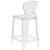 Flash Furniture OW-TEARBACK-24-GG Ghost Counter Stool with Tear Back in Transparent Crystal addl-3