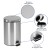 Flash Furniture PF-H008A12-M-GG Round Stainless Steel Soft Close Step Trash Can 3.2 Gallons addl-4