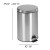 Flash Furniture PF-H008A12-M-GG Round Stainless Steel Soft Close Step Trash Can 3.2 Gallons addl-5