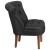 Flash Furniture QY-A01-BK-GG Hercules Kenley Series Black Fabric Tufted Chair addl-3
