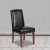 Flash Furniture QY-A13-9349-BK-GG Hercules Hampton Hill Series Black LeatherSoft Parsons Chair with Silver Accent Nail Trim addl-1