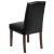 Flash Furniture QY-A13-9349-BK-GG Hercules Hampton Hill Series Black LeatherSoft Parsons Chair with Silver Accent Nail Trim addl-4