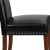 Flash Furniture QY-A13-9349-BK-GG Hercules Hampton Hill Series Black LeatherSoft Parsons Chair with Silver Accent Nail Trim addl-5