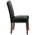 Flash Furniture QY-A13-9349-BK-GG Hercules Hampton Hill Series Black LeatherSoft Parsons Chair with Silver Accent Nail Trim addl-6