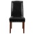 Flash Furniture QY-A13-9349-BK-GG Hercules Hampton Hill Series Black LeatherSoft Parsons Chair with Silver Accent Nail Trim addl-7