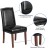 Flash Furniture QY-A13-9349-BK-GG Hercules Hampton Hill Series Black LeatherSoft Parsons Chair with Silver Accent Nail Trim addl-8