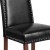 Flash Furniture QY-A13-9349-BK-GG Hercules Hampton Hill Series Black LeatherSoft Parsons Chair with Silver Accent Nail Trim addl-9