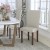 Flash Furniture QY-A37-9061-BGL-GG Ivory LeatherSoft Panel Back Mid-Century Parsons Dining Chair addl-1
