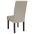 Flash Furniture QY-A37-9061-BGL-GG Ivory LeatherSoft Panel Back Mid-Century Parsons Dining Chair addl-3