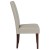 Flash Furniture QY-A37-9061-BGL-GG Ivory LeatherSoft Panel Back Mid-Century Parsons Dining Chair addl-4