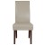 Flash Furniture QY-A37-9061-BGL-GG Ivory LeatherSoft Panel Back Mid-Century Parsons Dining Chair addl-5