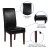 Flash Furniture QY-A37-9061-BKL-GG Black LeatherSoft Panel Back Mid-Century Parsons Dining Chair addl-3