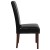 Flash Furniture QY-A37-9061-BKL-GG Black LeatherSoft Panel Back Mid-Century Parsons Dining Chair addl-7