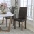Flash Furniture QY-A37-9061-BRNL-GG Brown LeatherSoft Upholstered Panel Back Mid-Century Parsons Dining Chair addl-1