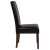 Flash Furniture QY-A37-9061-BRNL-GG Brown LeatherSoft Upholstered Panel Back Mid-Century Parsons Dining Chair addl-7