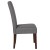Flash Furniture QY-A37-9061-LGY-GG Light Gray Fabric Panel Back Mid-Century Parsons Dining Chair addl-4