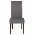 Flash Furniture QY-A37-9061-LGY-GG Light Gray Fabric Panel Back Mid-Century Parsons Dining Chair addl-5
