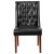 Flash Furniture QY-A91-BK-GG Hercules Preston Series Black LeatherSoft Tufted Parsons Chair addl-6