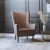 Flash Furniture QY-B235-DBR-GG Dark Brown Faux Leather Traditional Wingback Accent Chair addl-1