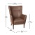 Flash Furniture QY-B235-DBR-GG Dark Brown Faux Leather Traditional Wingback Accent Chair addl-4