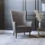 Flash Furniture QY-B235-DGY-GG Dark Gray Dark Brown Faux Leather Traditional Wingback Accent Chair addl-1