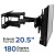 Flash Furniture RA-MP006-GG Full Motion TV Wall Mount - Built-In Level - Fit most TV