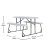 Flash Furniture RB-EBB-2432FD2-WH-GG Easy-Fold White Folding Plastic Kids Outdoor Picnic Table and Benches, Seats 4 Kids addl-4