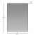 Flash Furniture RH-M001-SRC5676MB-BK-GG Black 22" x 30" Decorative Wall Mirror with Rounded Corners addl-4