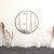 Flash Furniture RH-M003-RD60MB-BK-GG 24" Round Black Metal Framed Wall Mirror addl-1